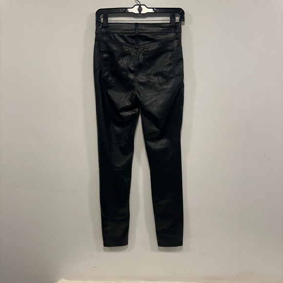 GAP Black Faux Leather Skinny leggings jegging Pants SIZE small 25 - Picture 7 of 9